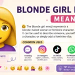 Blonde girl emoji