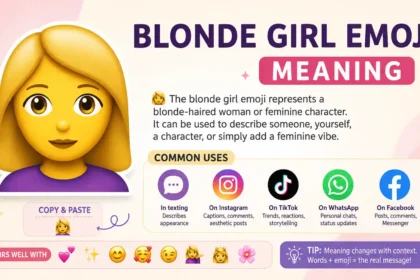 Blonde girl emoji