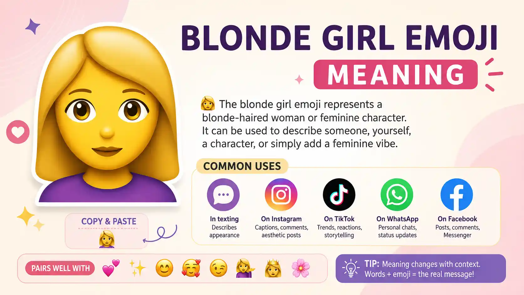 Blonde girl emoji