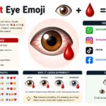 Bloodshot eye emoji