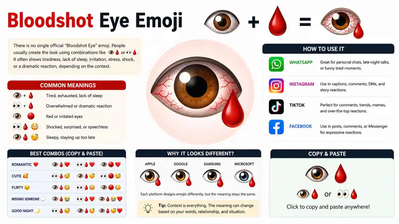 Bloodshot eye emoji