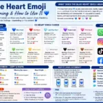 Emoji blue heart