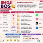 Flirty emoji combos