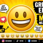 Grinning emoji meme