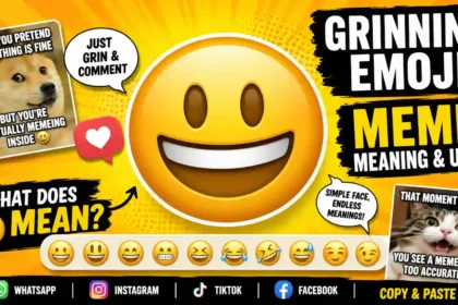 Grinning emoji meme
