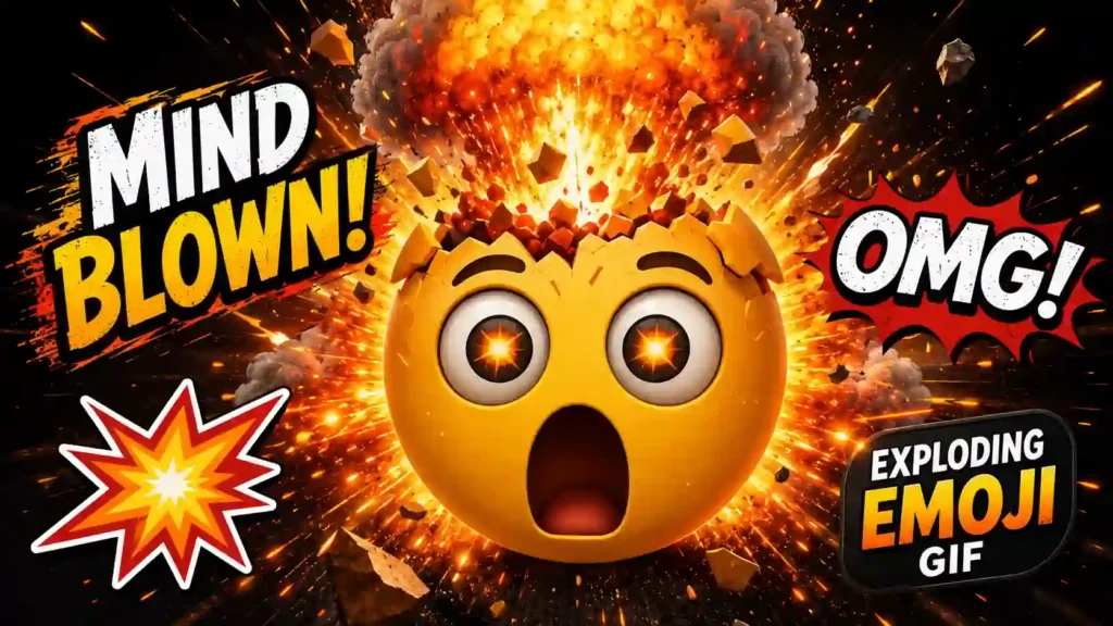 Exploding emoji gif