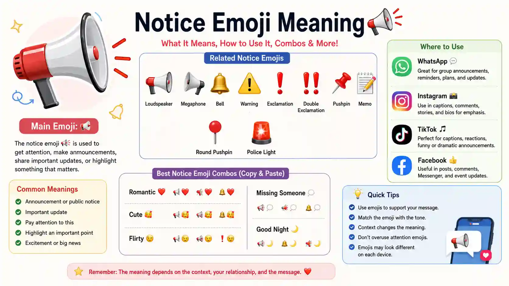 Notice emoji
