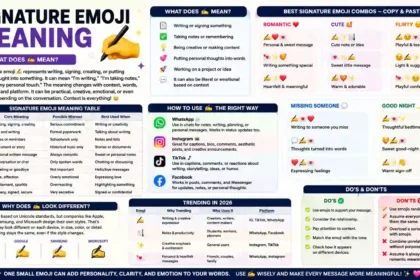 Signature emoji