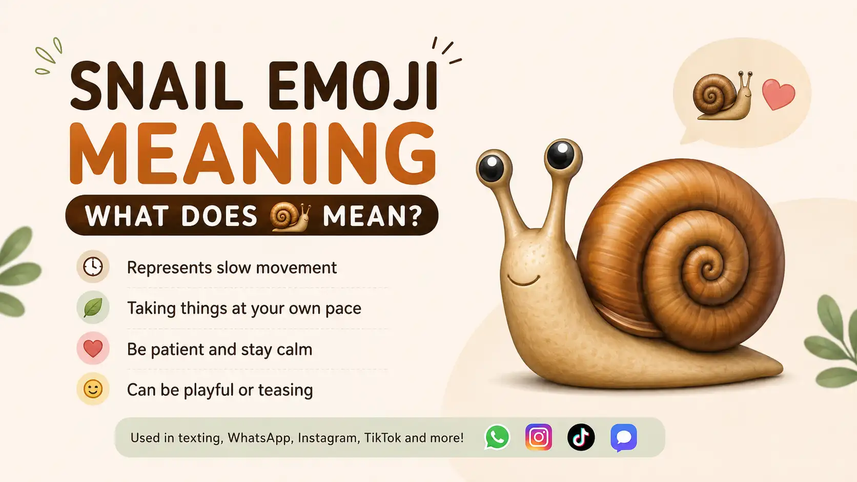 Snail emoji meaning