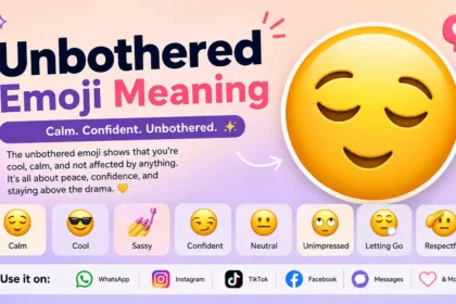 Unbothered emoji