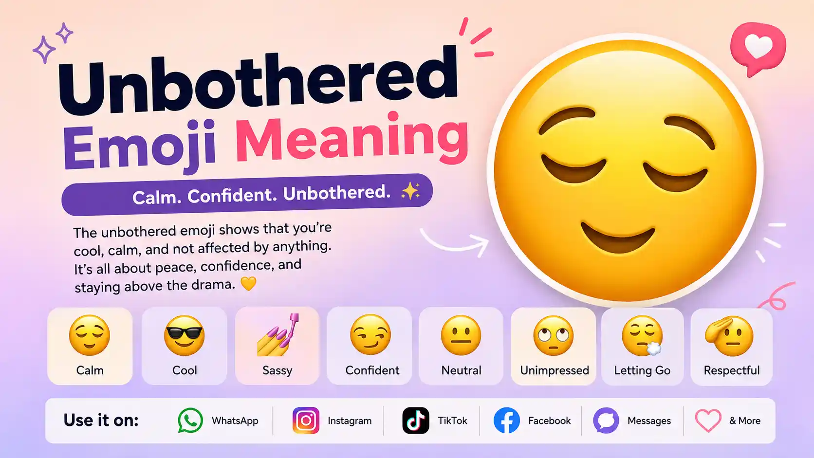 Unbothered emoji