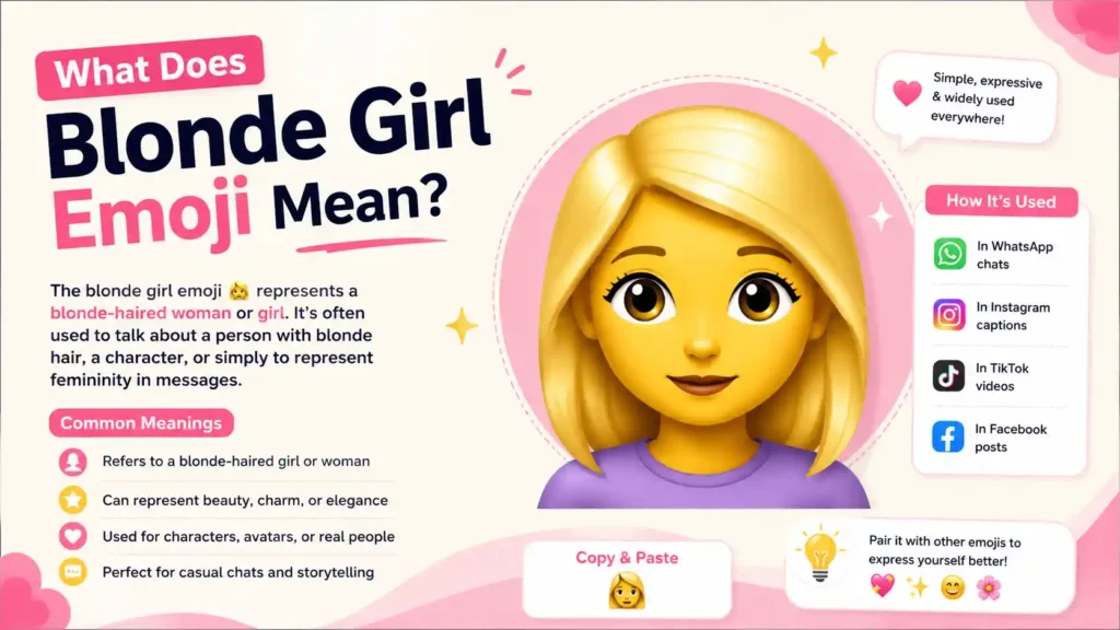 What Does Blonde Girl Emoji Mean?