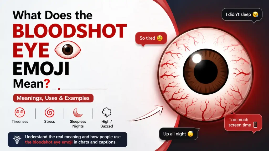 What Does the Bloodshot Eye Emoji Mean?