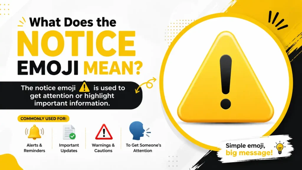 What Does the Notice Emoji Mean?