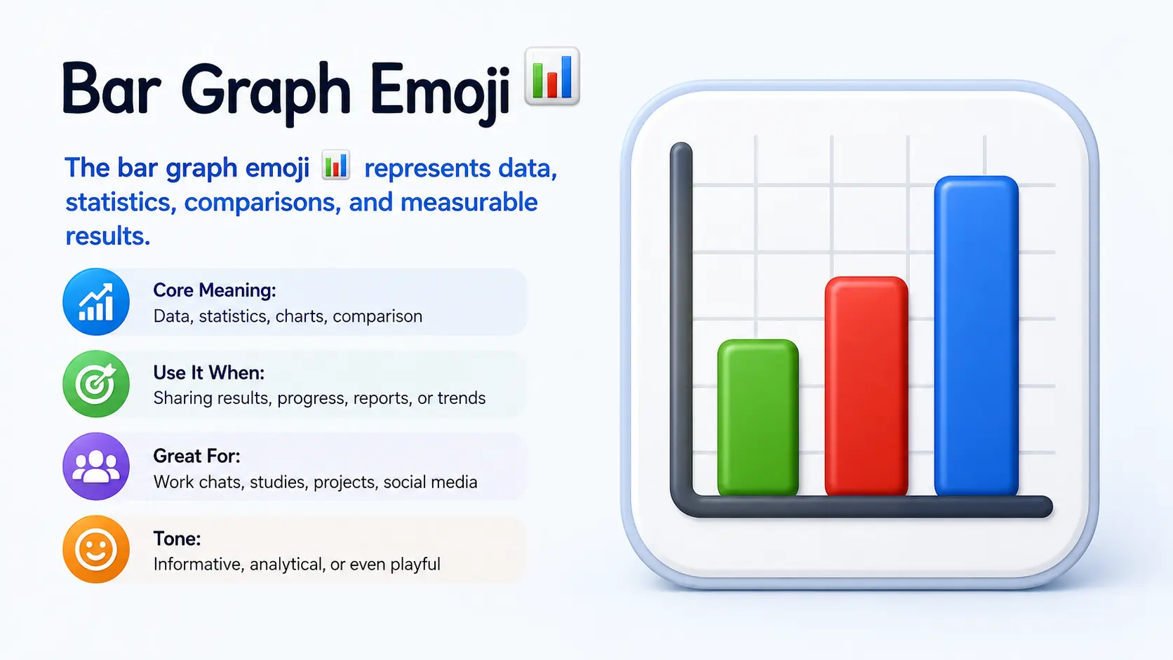 Bar graph emoji