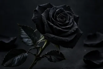 Black rose emoji