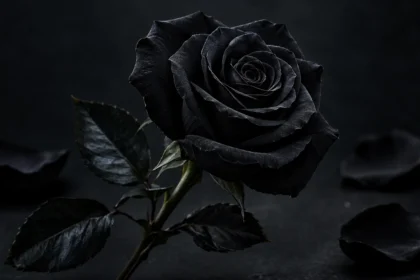 Black rose emoji