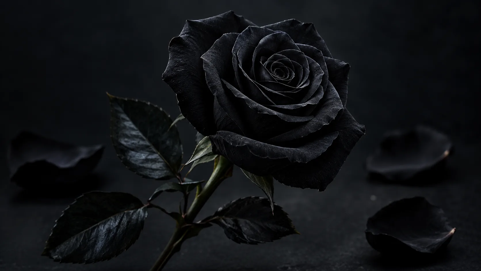 Black rose emoji