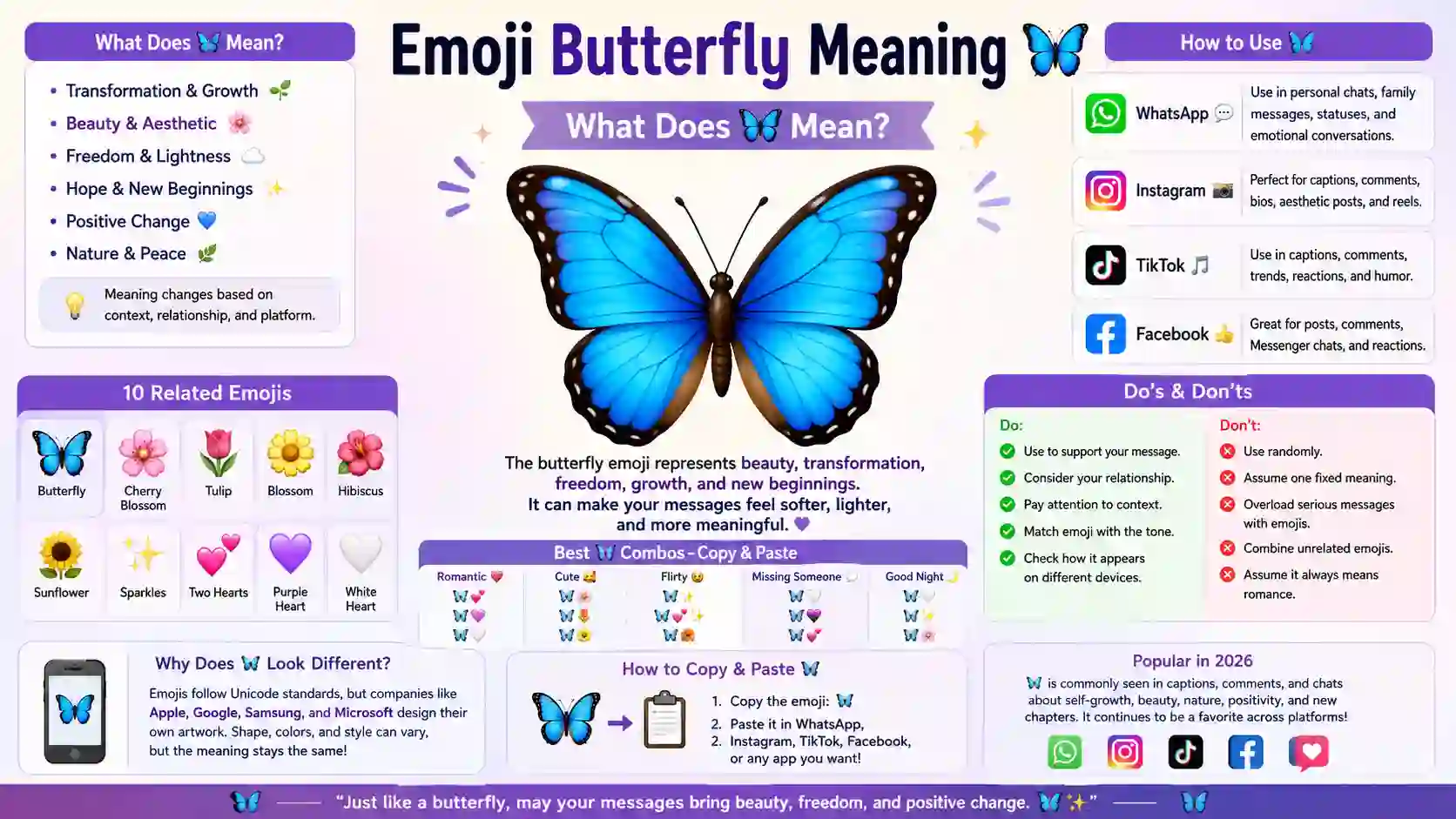 Emoji butterfly