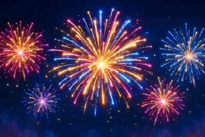 Emoji fireworks