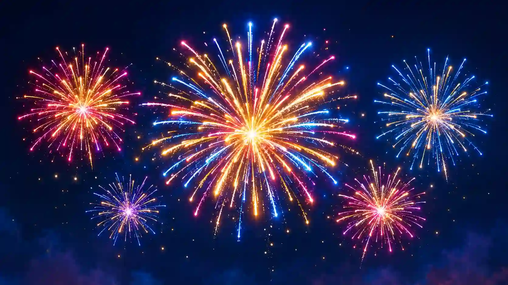 Emoji fireworks