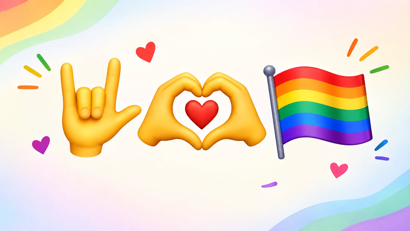 Gay hand emoji