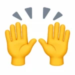 Happy hands emoji