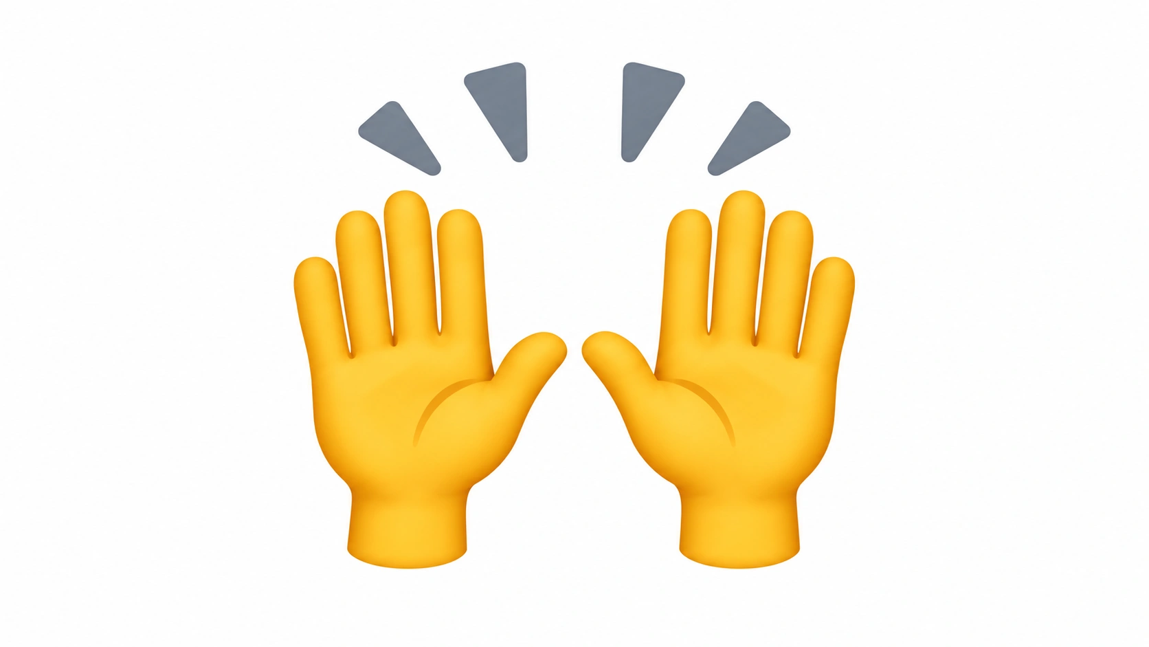 Happy hands emoji