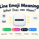 Line emoji meaning