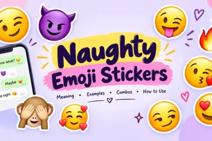Naughty emoji stickers