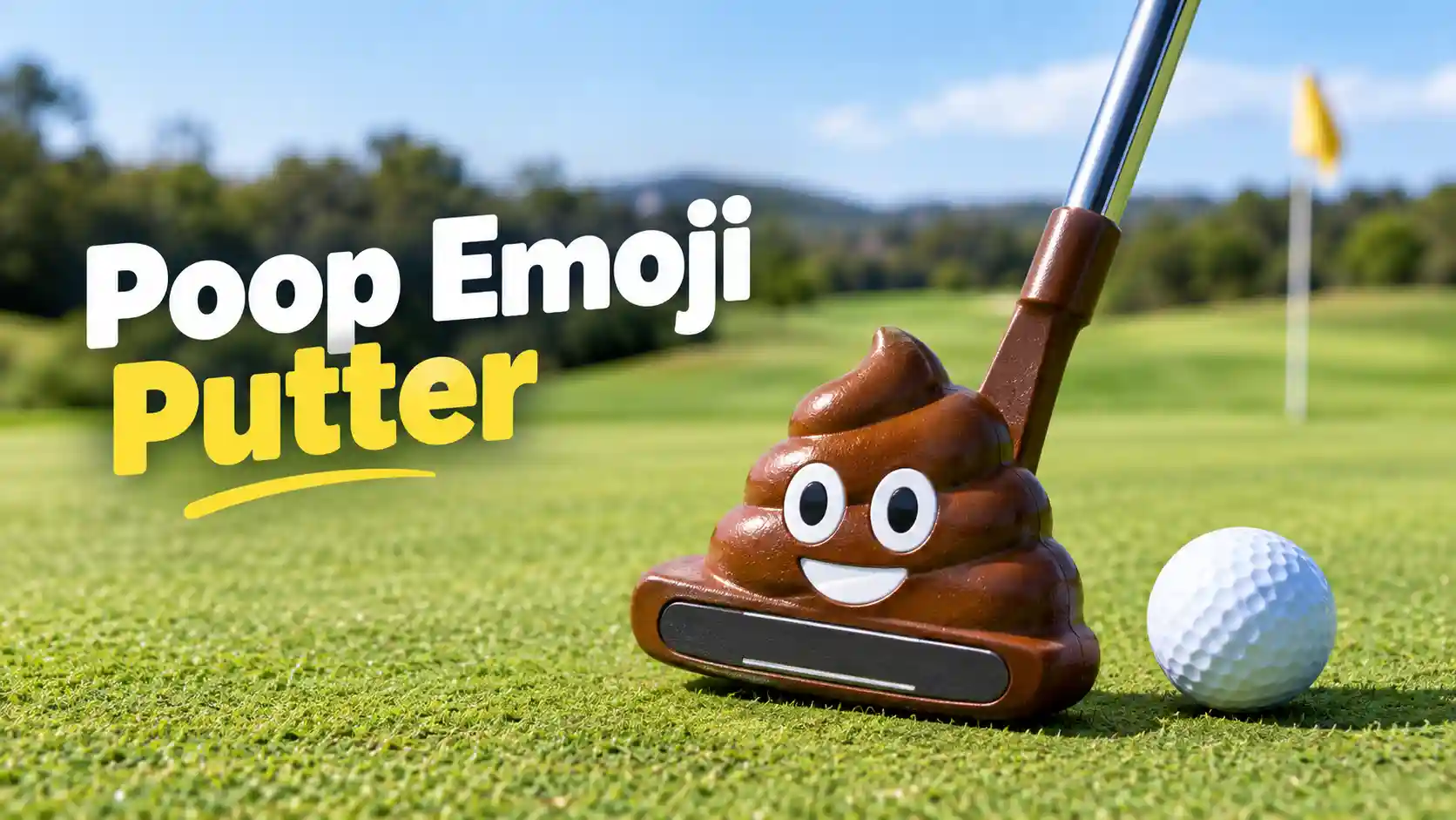 Poop emoji putter