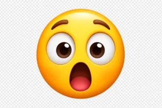Shocked emoji transparent