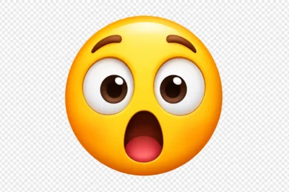 Shocked emoji transparent