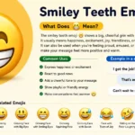 Smiley teeth emoji