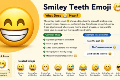 Smiley teeth emoji