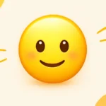 Smiling emoji face