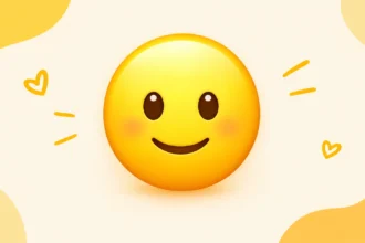 Smiling emoji face