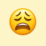 Weary emoji meaning