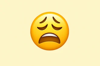 Weary emoji meaning