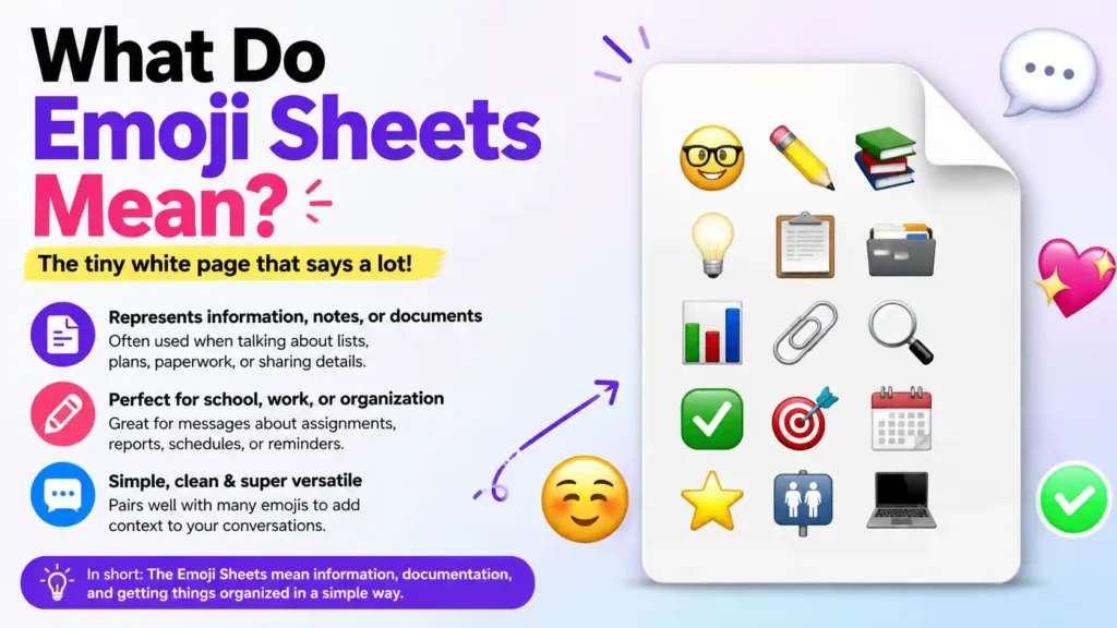 What Do Emoji Sheets Mean?