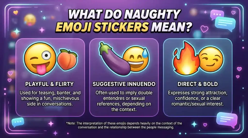 What Do Naughty Emoji Stickers Mean?