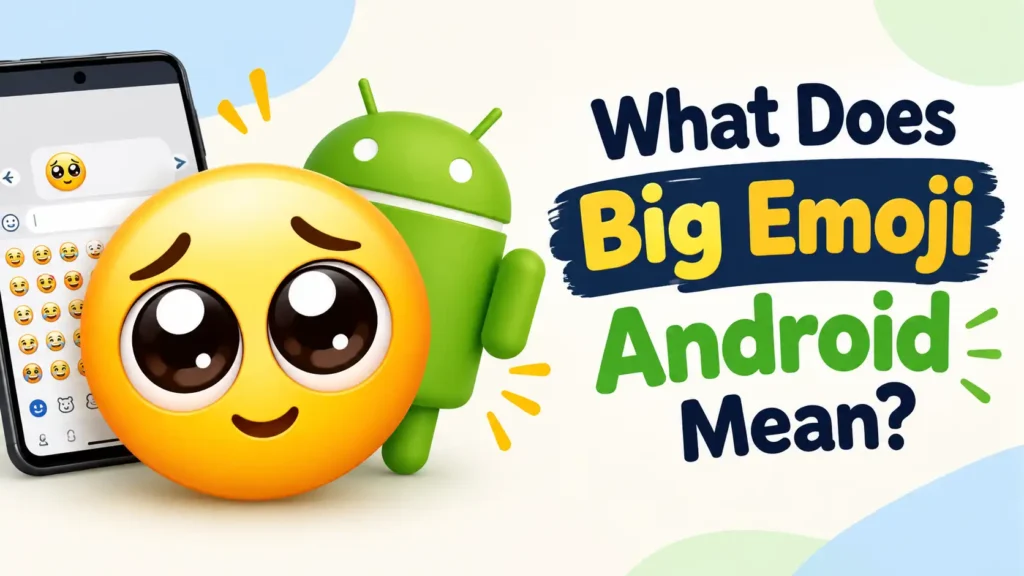 What Does Big Emoji Android Mean?