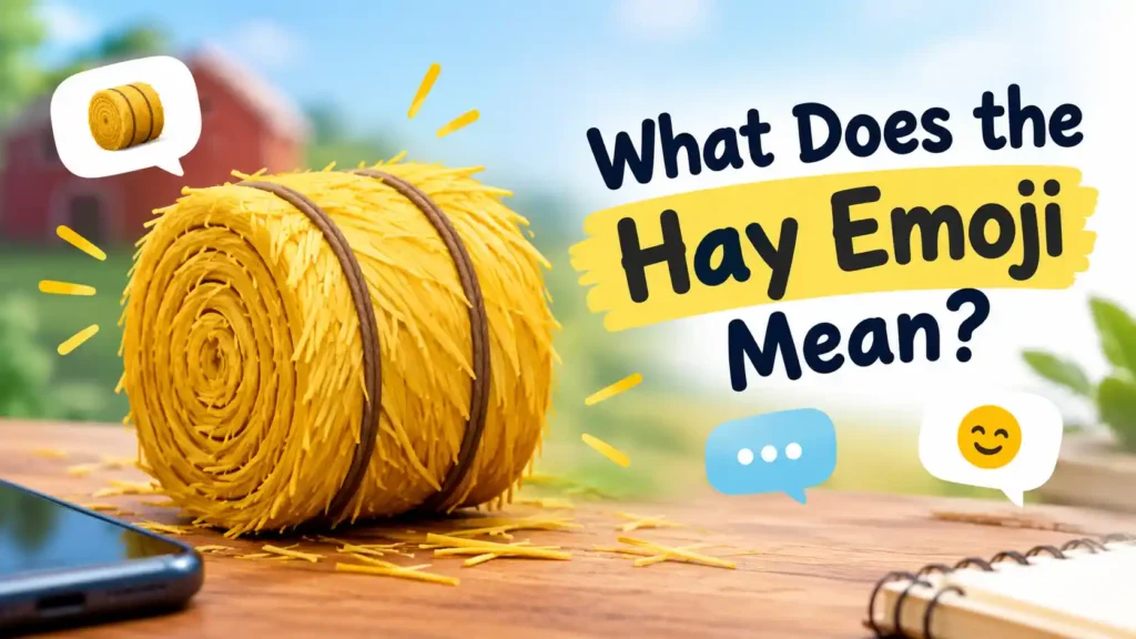 What Does the Hay Emoji Mean?