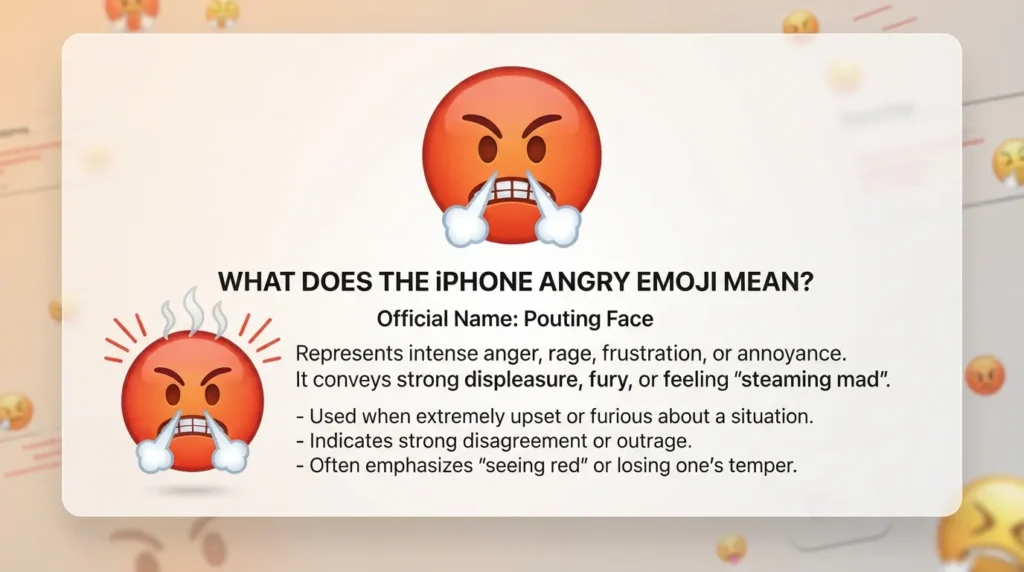 What Does the iPhone Angry Emoji Mean?