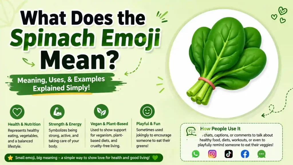 What Does the Spinach Emoji Mean?