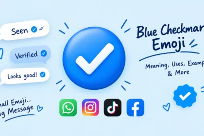 Blue checkmark emoji