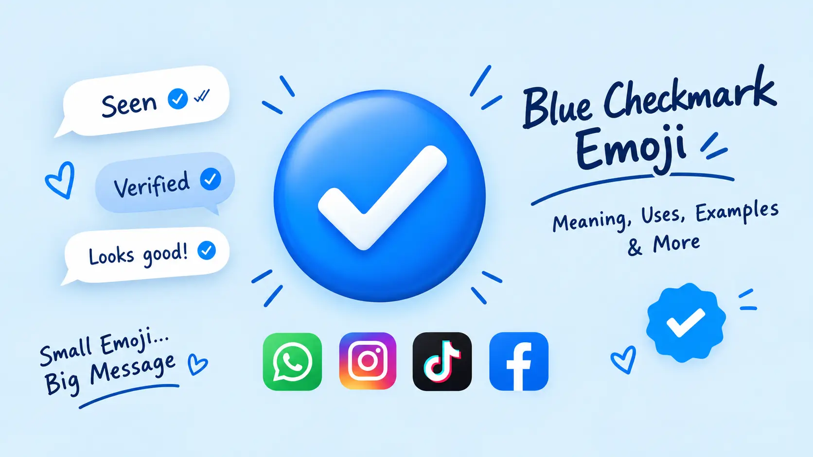 Blue checkmark emoji