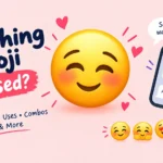 Blushing emoji cursed