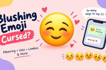 Blushing emoji cursed
