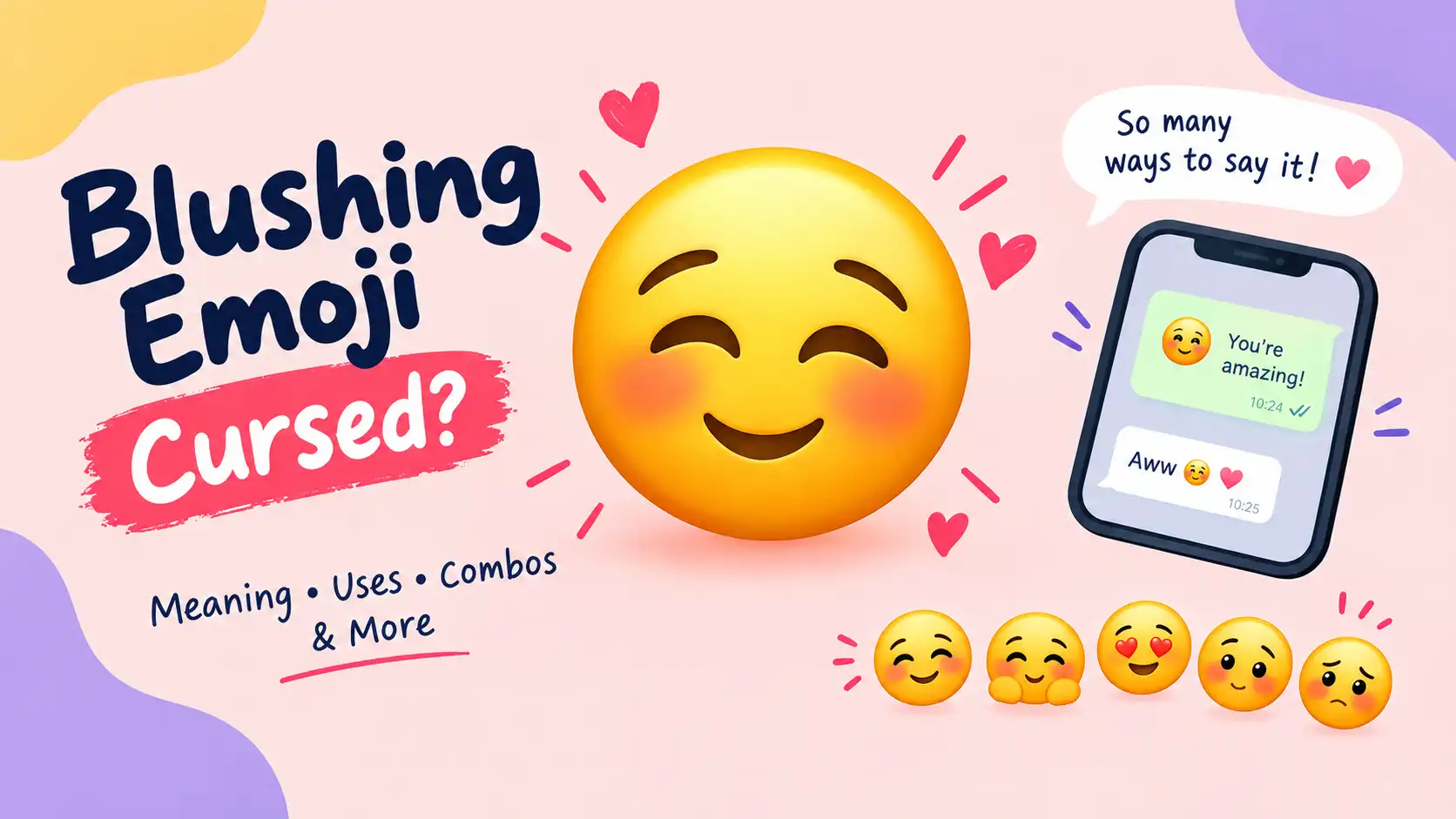 Blushing emoji cursed